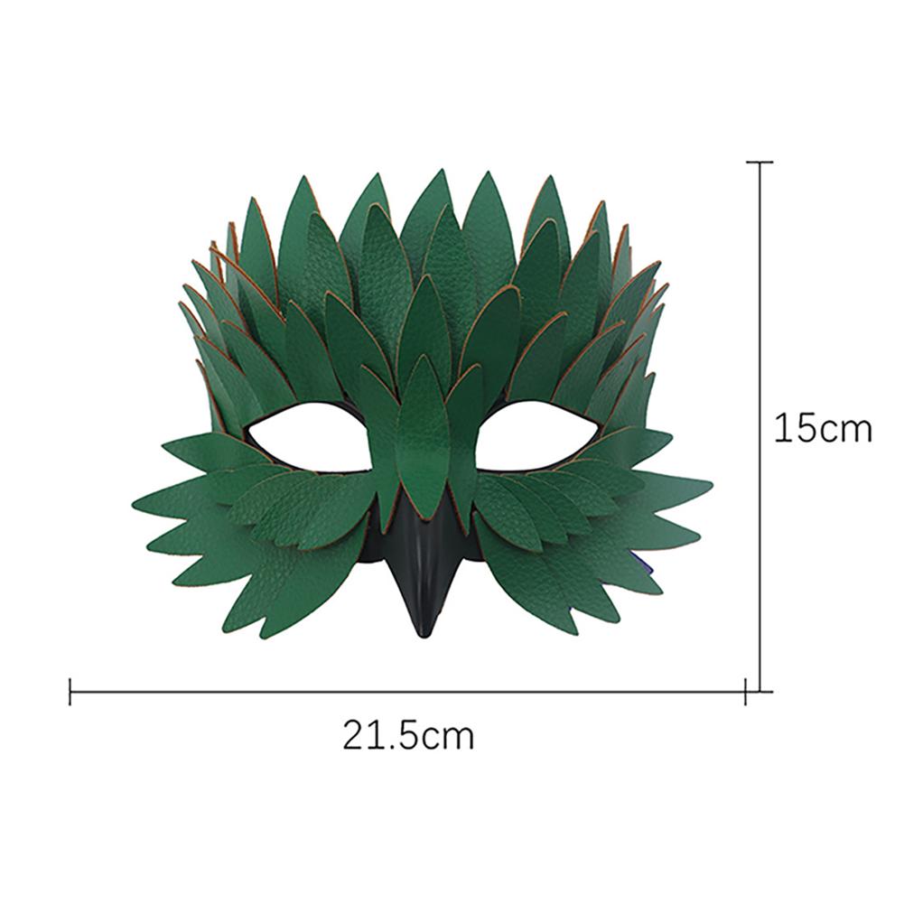 Bird Beak Half Face Feather Mask for Halloween Costume Events Masquerade Balls and Festival Parties with Comfortable Fit