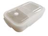 Asvel Lunch Box Lantas 500ml X X Single Layer WTL-T500 Ivory, Freezer-safe, 17.8cm (W) 10.8cm (D) 6.3cm (H), Antibacterial,