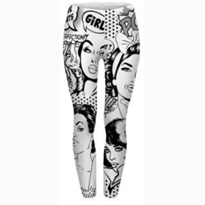 

Сексуальні жіночі спортивні легінси з принтом для фітнесу, спортивний одяг, модні тонкі жіночі штани з високою талією, спортивні штани, одяг для йоги, штани 29650 One Size різнокольоровий