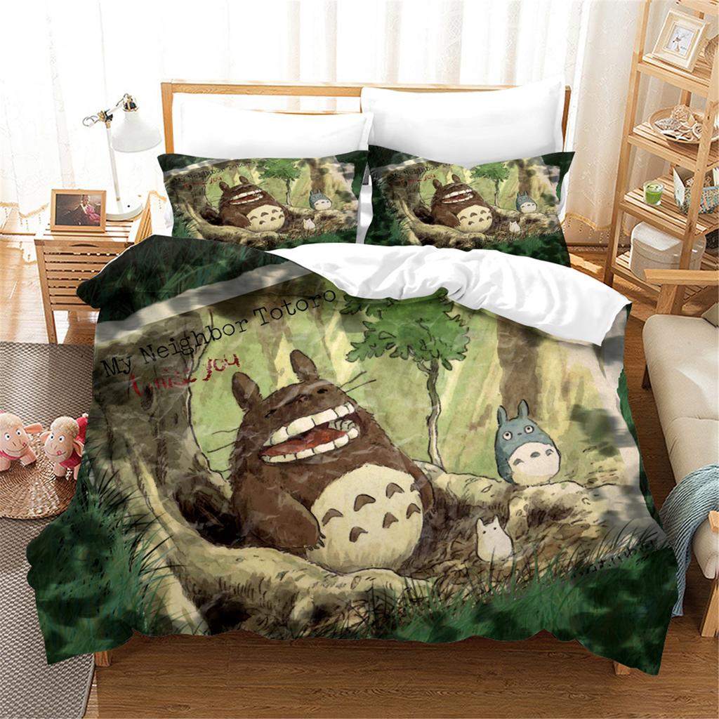 Anime Home Bedroom Comforte Nordic Polyester Material Suitable for Children and Adults 3-piece Set