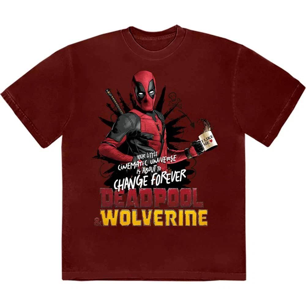 Marvel Comics Unisex T-Shirt: Deadpool & Wolverine Change Universe (Medium) 3XL