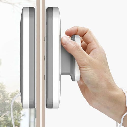 Professional Window Cleaning Tool for Double-Sided Window Cleaning, Magnetic Glass Wiper, Labor-Saving, Magnetic Window Cleaner with Safety Rope To Pr