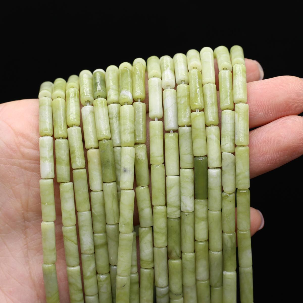 

1 нить бусины из натурального камня длинные цилиндрические кристаллы кварца агата свободные бусины-разделители для изготовления ювелирных изделий DIY ожерелье браслет аксессуары 7x13 мм 1Strand/7x13mm