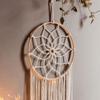 Creative Leaves Hand Woven  Cotton Tapestry Home Decoration Wall Hanging Indian  Net