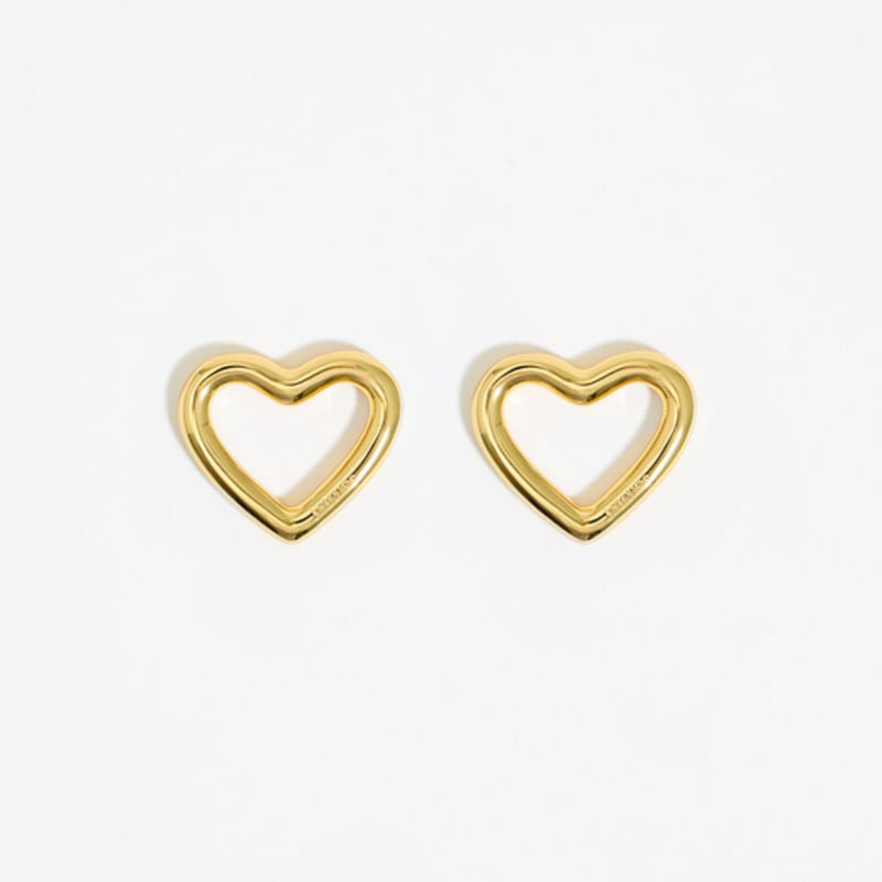 

BIMBA Y LOLA [24FW] BIMBA Y LOLA Gold Medium Heart Earrings B246AIW012GOF Gold_FREE