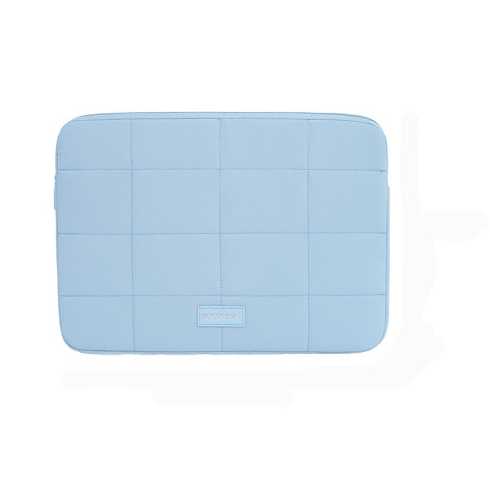 14/15.6inch Quilted Tablet Bag Shockproof Solid Color Travel Tablet Sleeve Wear-resistant Ultralight Tablet Protection Cases