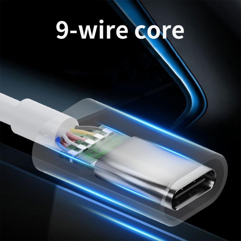 Cavo Adattatore da USB 3.0 Maschio a USB C Femmina 5Gbps per Ricarica Rapida e Trasferimento Dati Cavo di Conversione per Cuffie Digitali