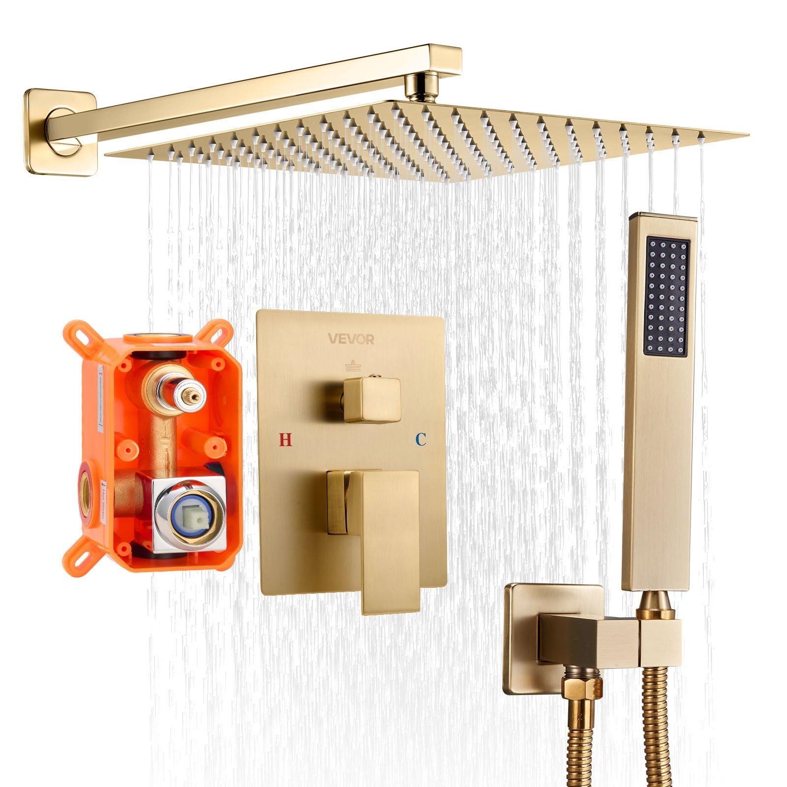VEVOR Shower Faucet Set, Rainfall Bathroom