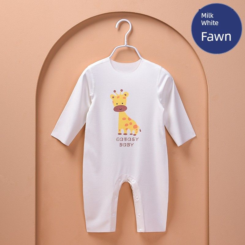 Modal Spring and Autumn Boneless Air Conditioning Baby Jumpsuit