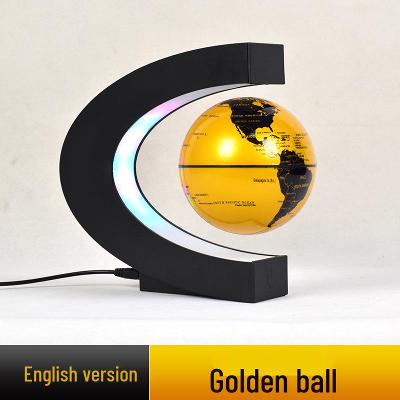 High-End Magnetic Levitation Globe: Creative Black Technology Home Décor and Unique Birthday Gift