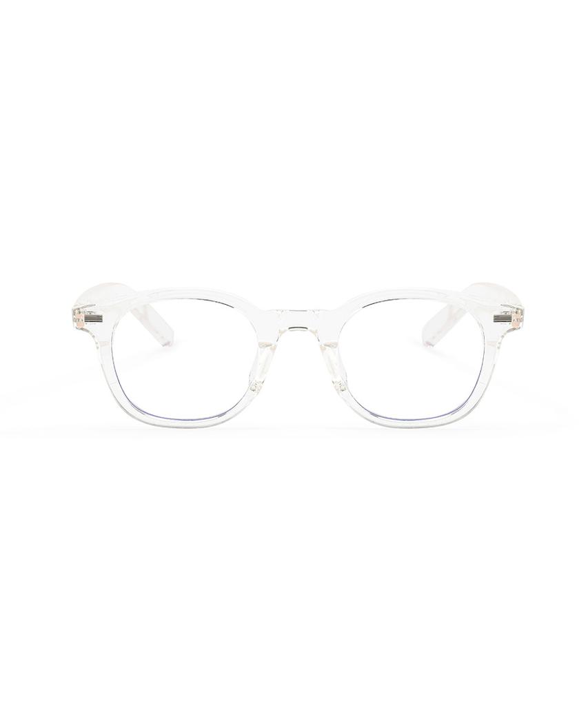 Lukadiseu L21 Corsica Arnel Square Horn-Rimmed Clear