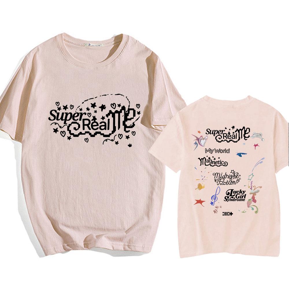 ILLIT Girlband T-Shirt Sommer Baumwolle Damen Herren T-Shirt Streetwear Koreanischer Stil Grafikdruck T-Shirts Hombre Ästhetisch