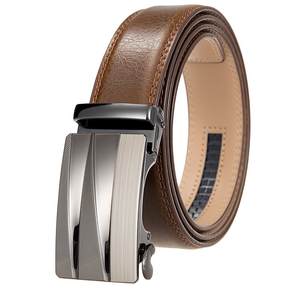 Premium Sense, Business Men'S Belt Automatic Buckle Belt, Two-Layer Cowhide Belt Ly36-21728-1