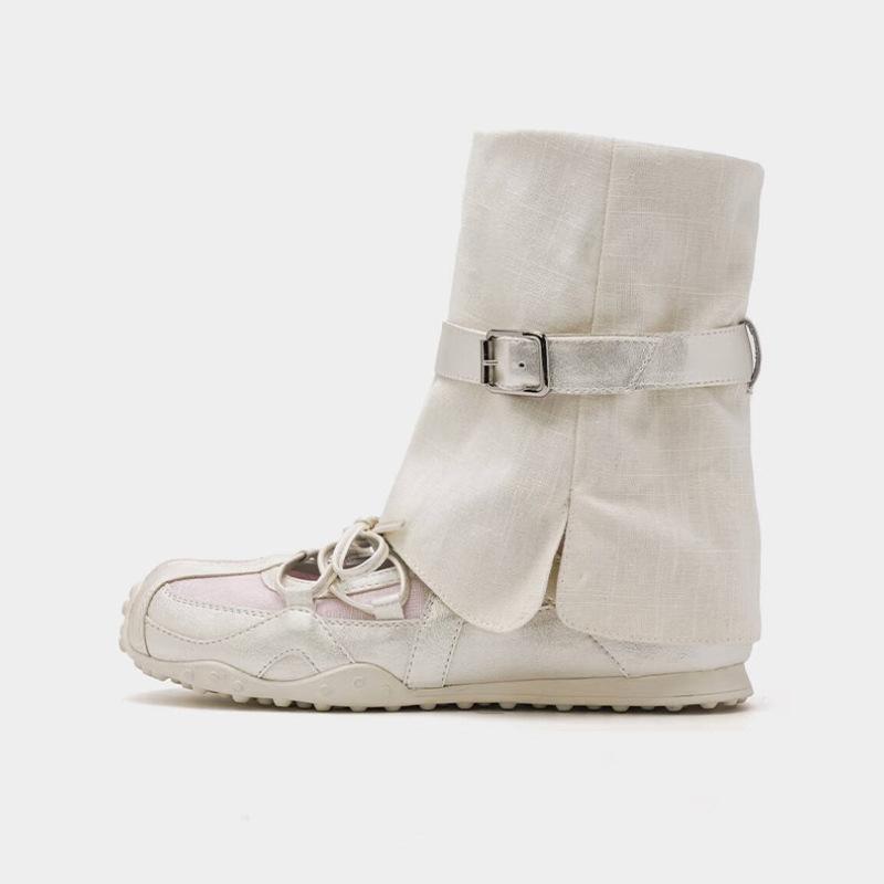 Pants, thick-soled German training shoes women's 2025 new summer casual Forrest Gump Mary Jane single shoes sports cool boots short boots