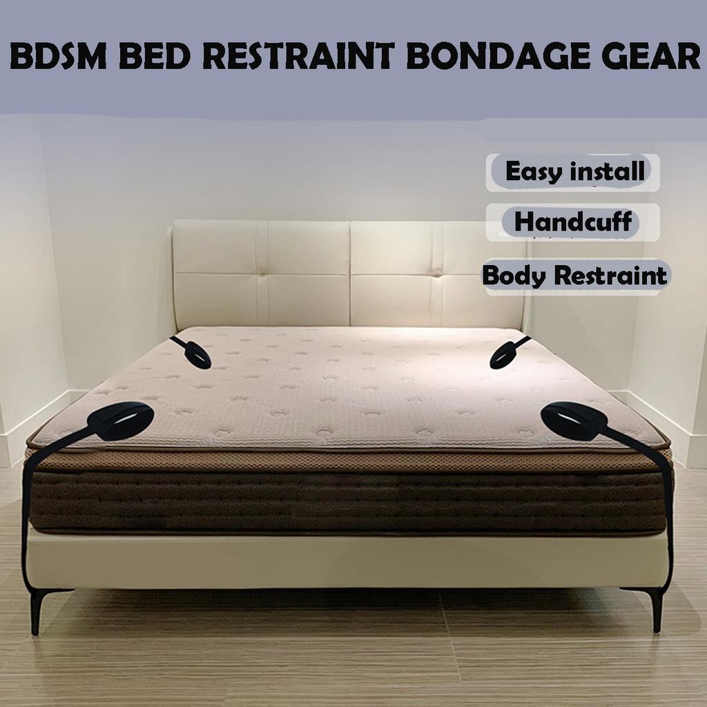 Sex Toys Bed Restraint Bondage Sex Toy Sexy Adult Female Handcuff Leg Spread Strap System Couple Sex Games Erotic Toys 18+