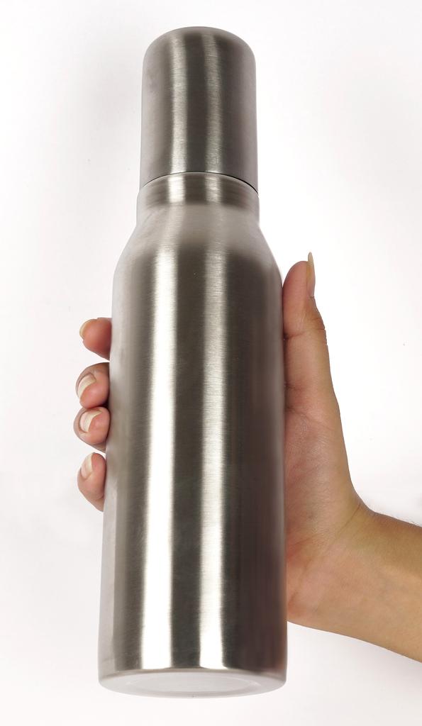 Bouteille distributrice d'huile en acier inoxydable Trifri, carafe à huile d'olive anti-fuite avec entonnoir anti-goutte, décoration de table de cuisine de ferme