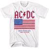 AC/DC US Tour 1980 Back In Black Crew Neck White T-shirt