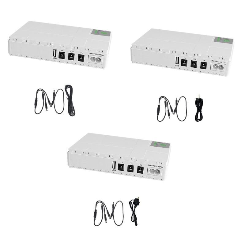 10400mAh I Portable UPS 5V/9V/12V Uninterruptible Power Supply For WiFi Router Large Capacity Backup Power Adapter