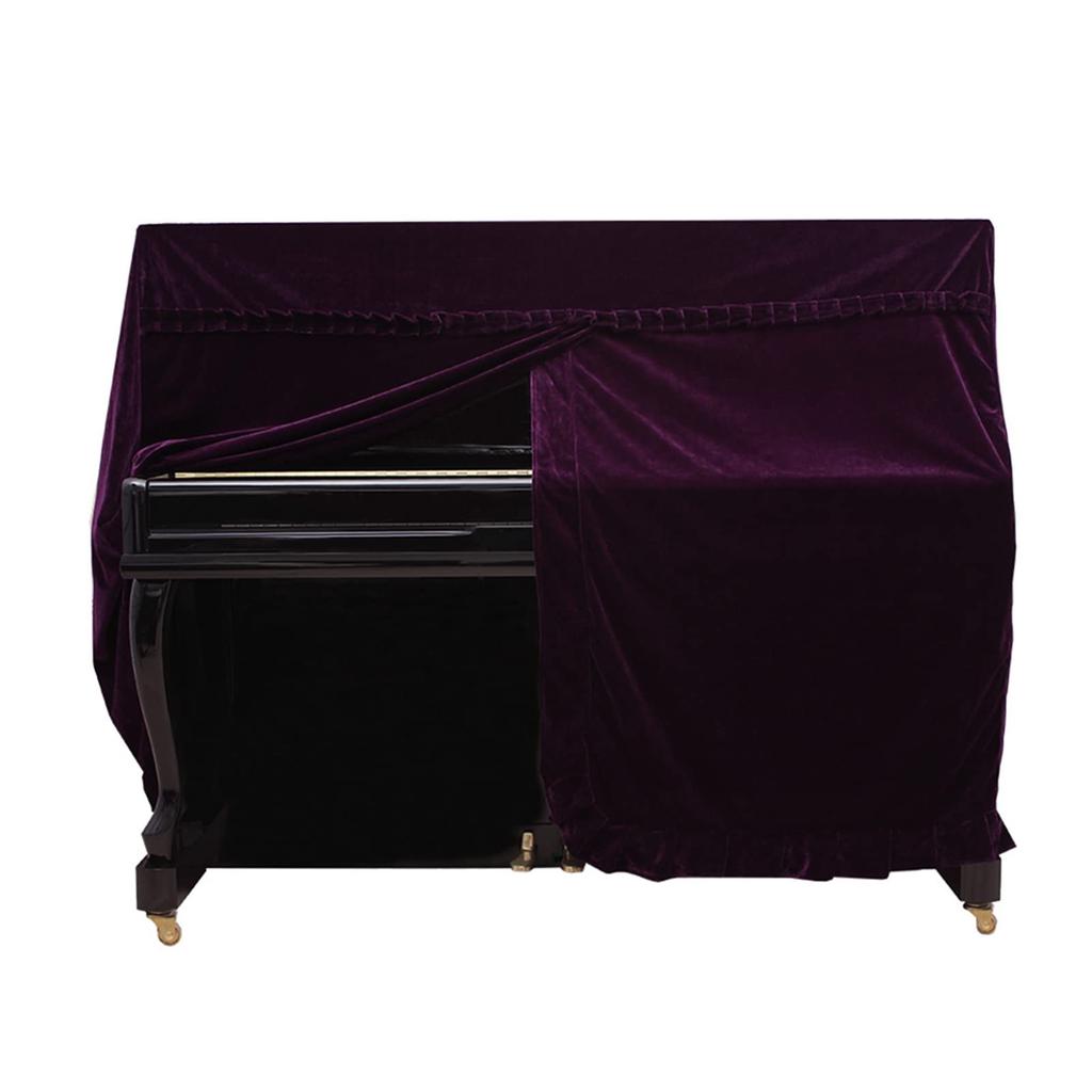 Piano Durable Thick Upright Piano Keyboard Dust for Upright Pianos and Double 158 x 45 x 112 cm Cover, Cover, Dustproof, Washable, Stools, (Purple)