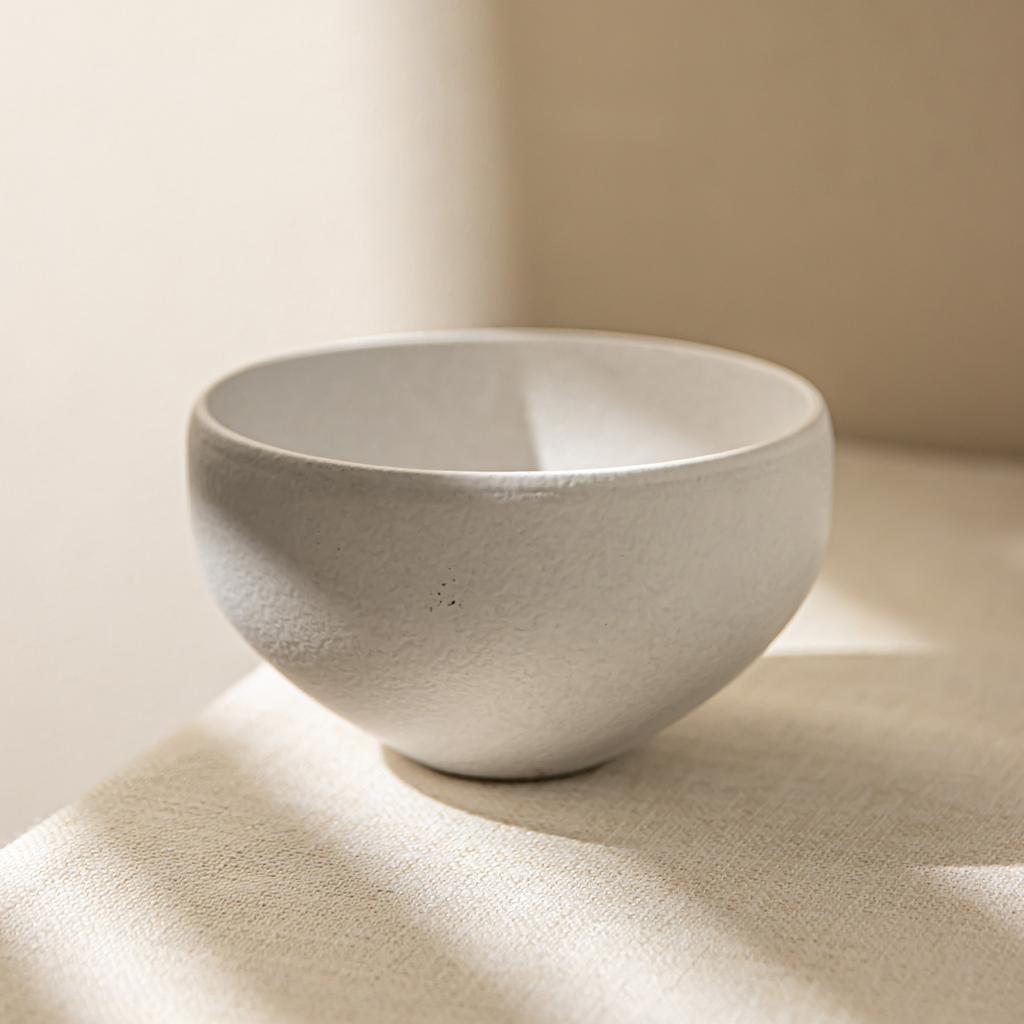 Nordischer Stil Matt Reisschüssel Einfarbige Keramikschale Geschirr Haus Restaurant Essschale Runde Schüssel Süße Schüssel