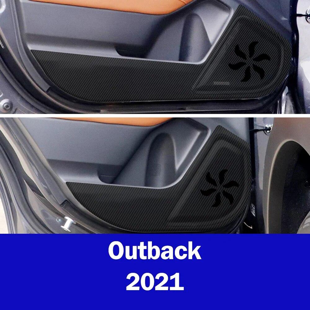 Car Inner Door Panel Protection Anti Kick Film Stickers Car Interior Accessories For Subaru Forester Outback Legacy XV Crosstrek