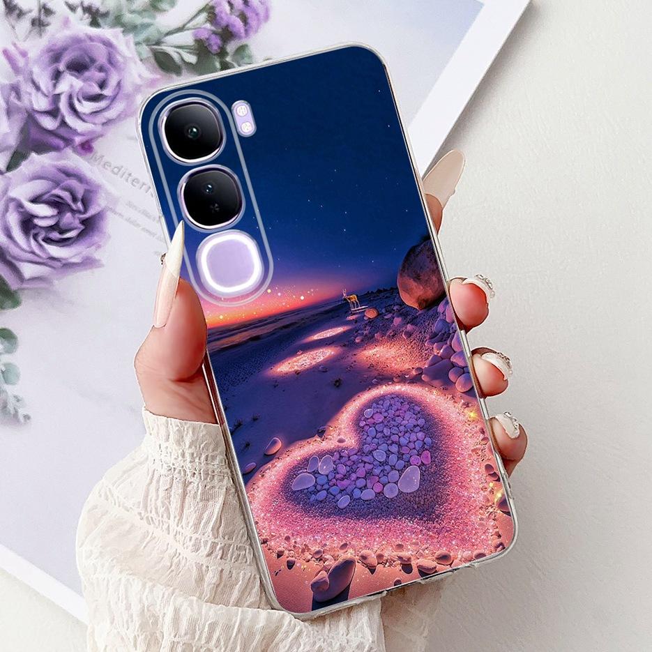 For Vivo Y200 5G Case Vivo V40 Lite Beautiful Butterfly Painted Cover Soft Slim Phone Case For Vivo Y300 Y 200 V40Lite 5G Bumper