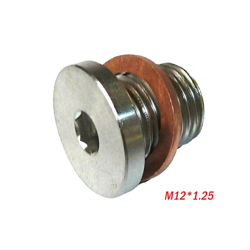M12 X 1.25 Заглушка лямбда-зонда O2 Заглушка Заглушка Выхлопные аксессуары С прокладкой Автомобильные Шестигранные Резьбовые детали