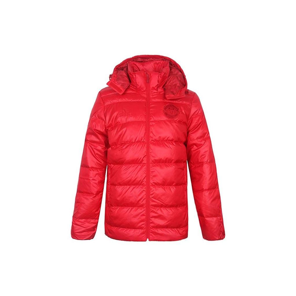 Adidas MUFC Down Jacket Men's Red BR8847