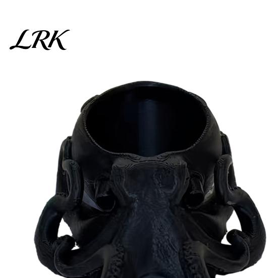 Unique Office Desk Storage 3D Printed Octopus Organizer, Dark Aesthetic Sculpture, Cute Modern Artistic Cup Tentacle Container, Birthday Gift, Vanity