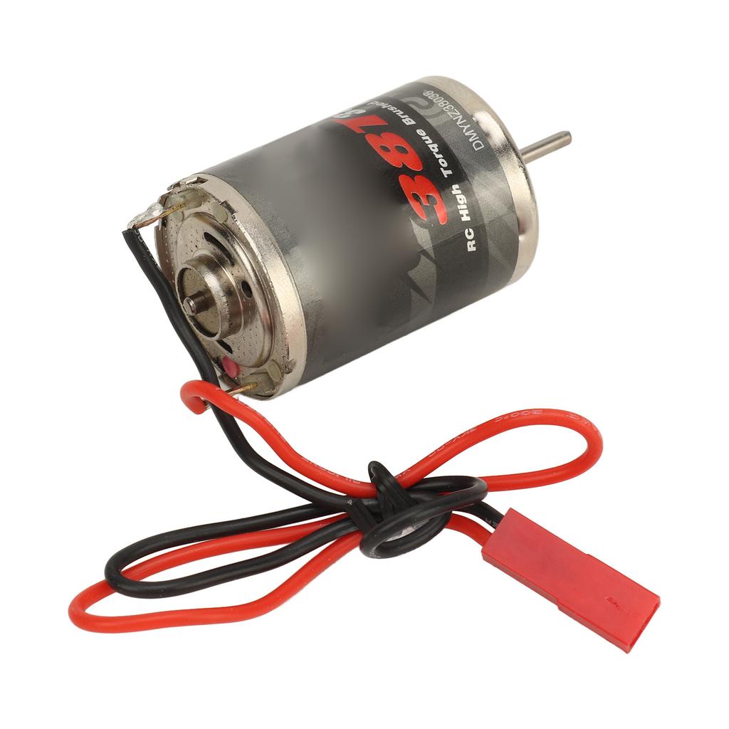 38 Omdreininger 380 Børstet Elektromotor Høyt Dreiemoment Børstet Motor med JST-plugg for 1/16 RC Bil Skipmodell Universell Type