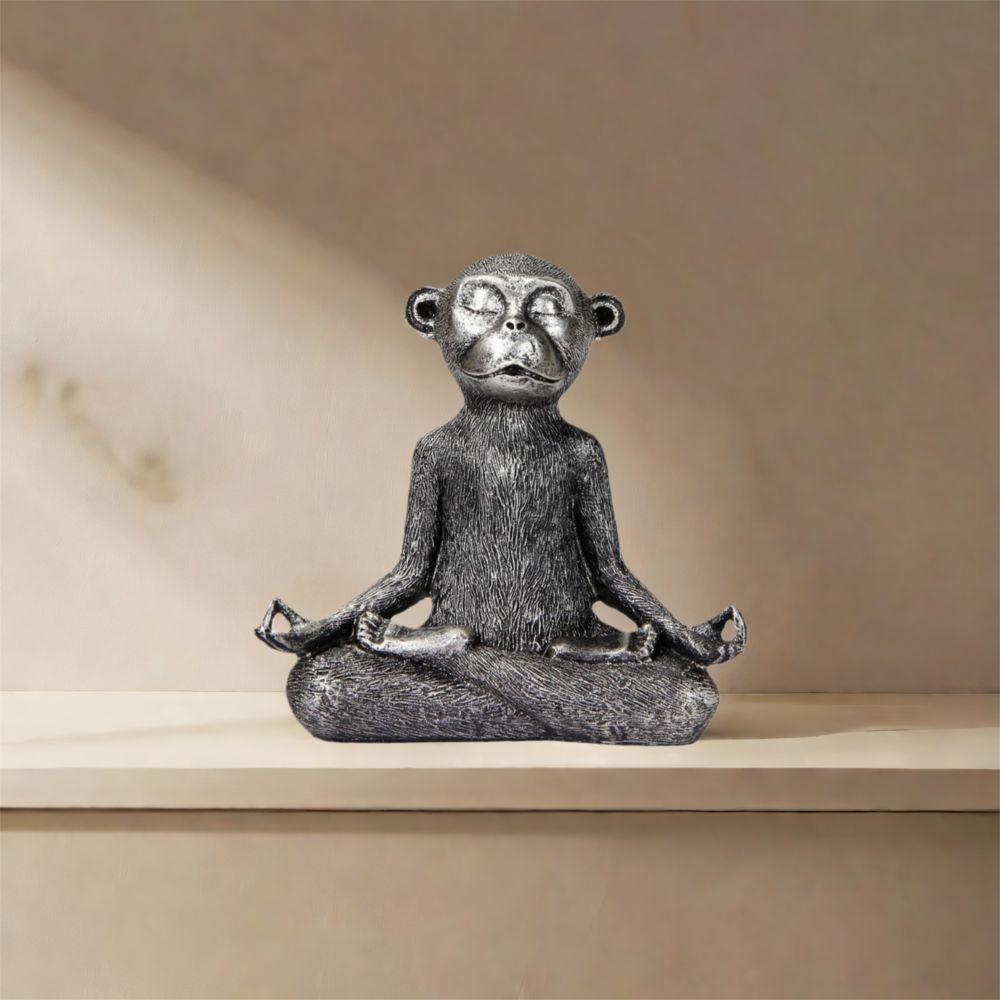 Unique Monkey Figurine Resin Animal Miniatures Sculpture Monkey Statue  Living Room