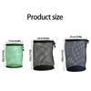 3 Piece/set Lightweight Nylon Mesh Golf Ball Bags Storage Organiser Case for Organized Storage and Adjustable Strap