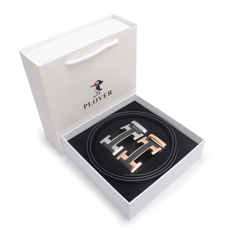 Мужской кожаный деловой ремень PLOVER с автоматической пряжкой 115cm