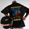 JOKAIR Print Tshirt Rapper Heavy Cotton Tshirt Men Women Oversized Y2k Casual Street Hiphop Retro Gym Graphic Short Sleeves