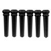 Musiclily Ebony Guitar Bridge Acoustic Guitar End Black of Pins, Pins, (Pack 6)