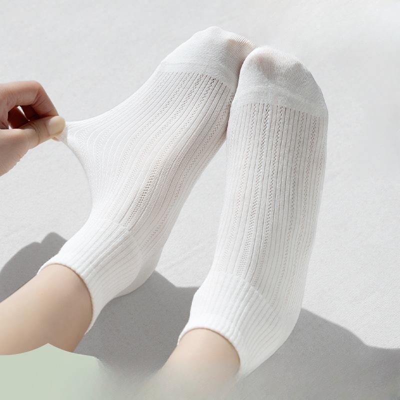 

Women s Summer Thin Mesh Breathable All In One Tube Socks 1 pair молоко, білий колір