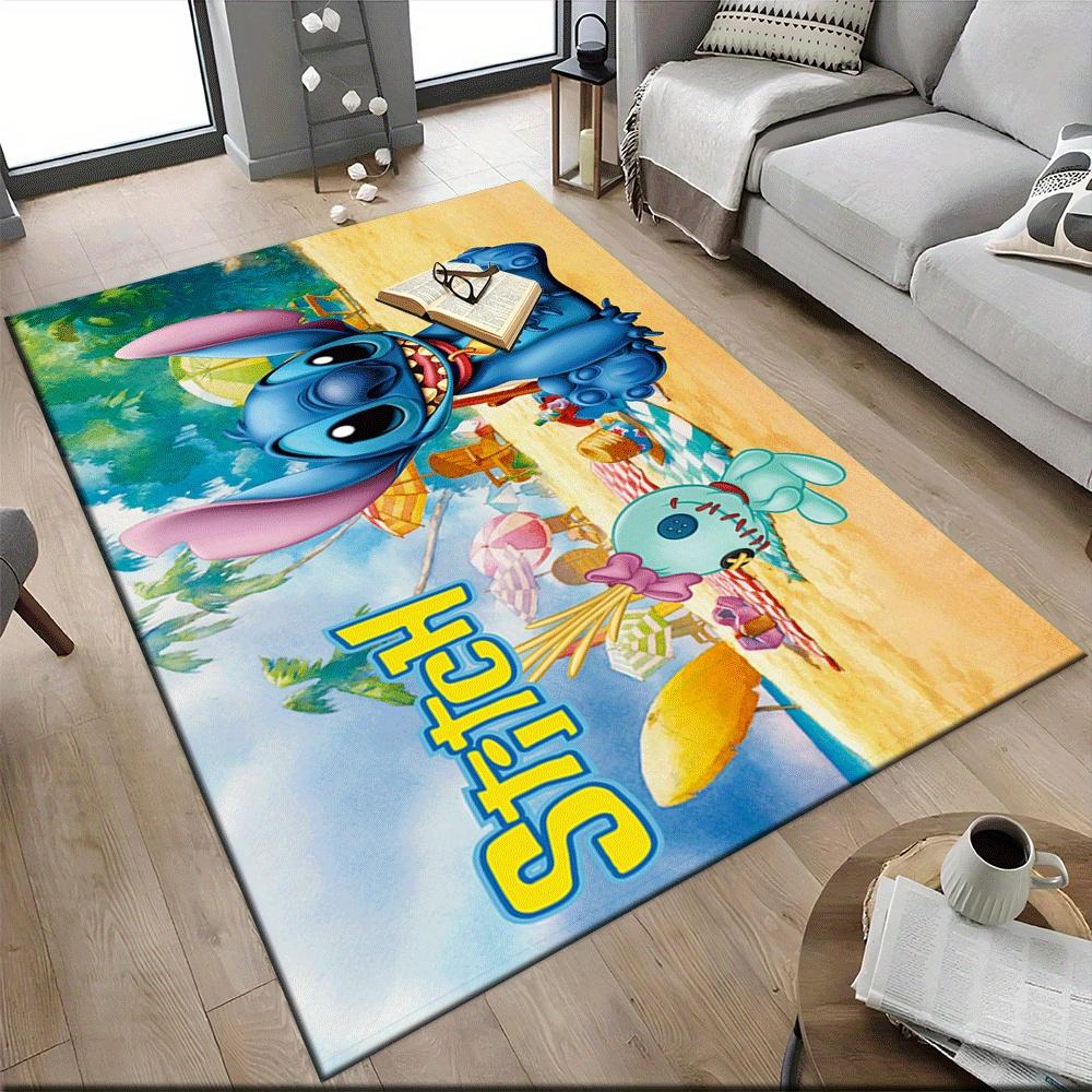 1pc Lilo-and-Stitch-(9)_01 Carpet Area Rug, Bedroom, and Playroom Durable, Stain-Resistant, and Easy To Clean, Living Room