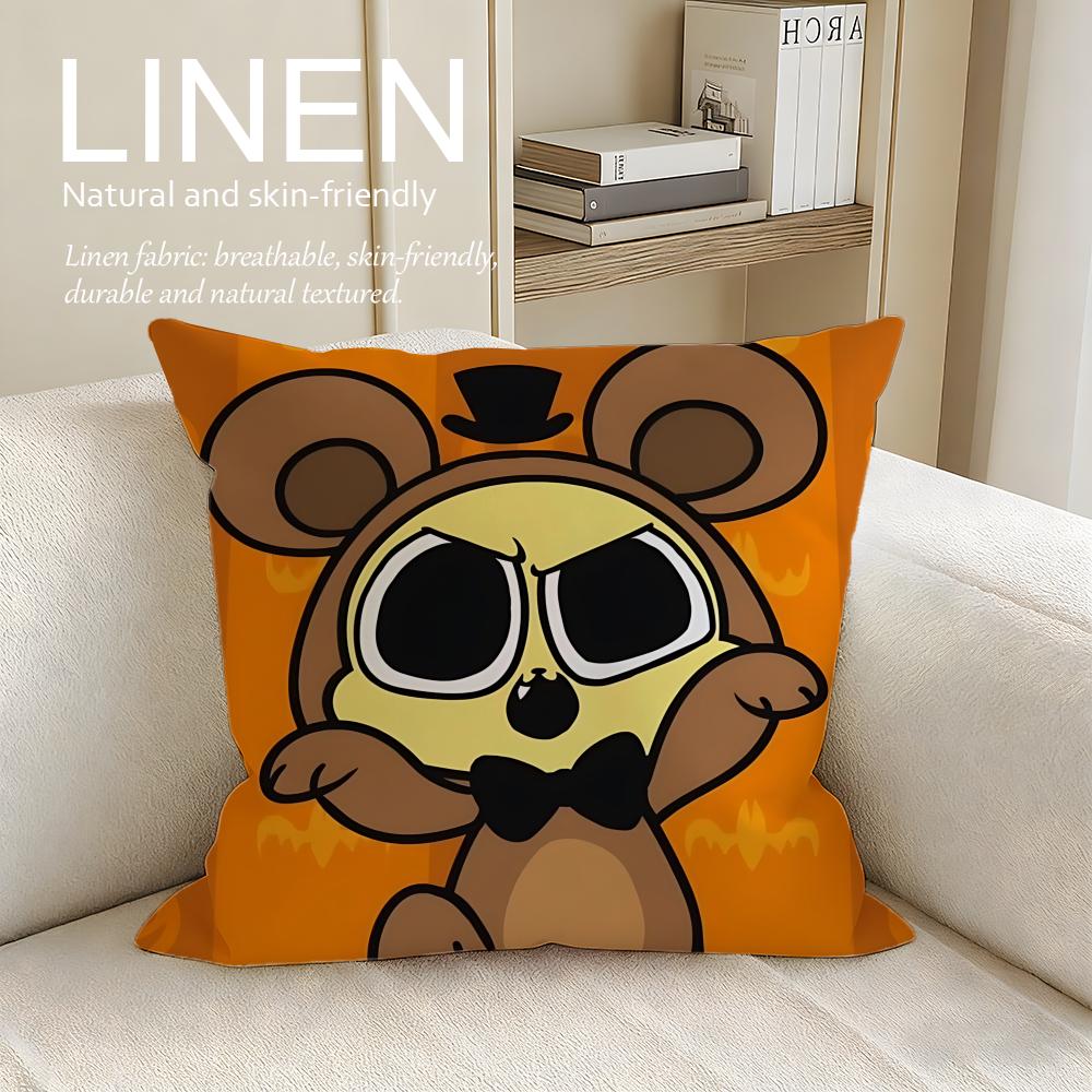 Cute Chikn Nuggit Cushion Cover Pillowcase Set Pcs x x Breathable Washable Sofa Cushion Cover