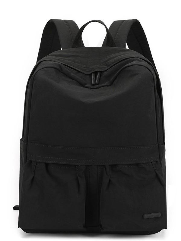 Simple and fashionable student backpack versatile large capacity lightweight and comfortable women's bag anti-splashing nylon bag