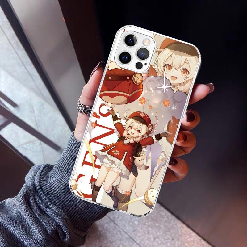 

Genshin Impact Anime Phone Case For iPhone 17 Air 11 13 Mini 14 15 Plus 16 12 Pro Max 16E SE 7 8 Pattern Soft TPU Back Cover 17 iPhone 16 Plus