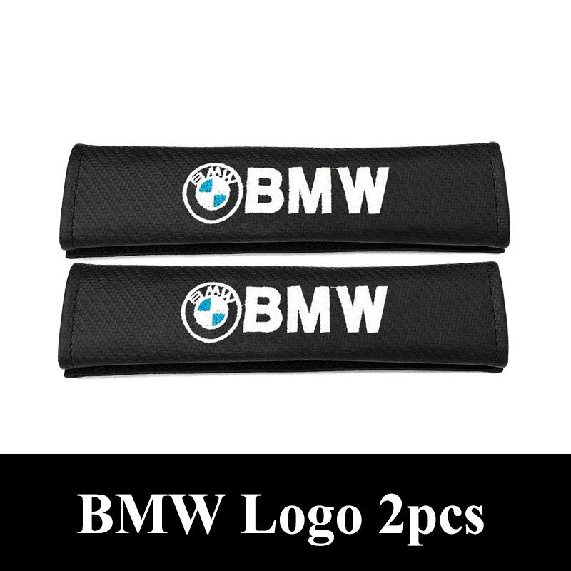FA72pcs Carbon Leather Seat Belt Covers Car Accessories For BMW M E39 E46 E90 E60 F10 F20 F30 F34 F01 G20 G30 X1 X3 X5 X6 M3 M4 M5