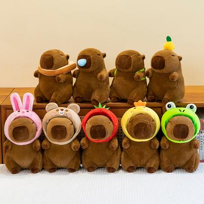 Eight-inch Capybara Doll Cute Kapibara Doll Grab Machine Doll Plush Toy Birthday Gift Throw Doll