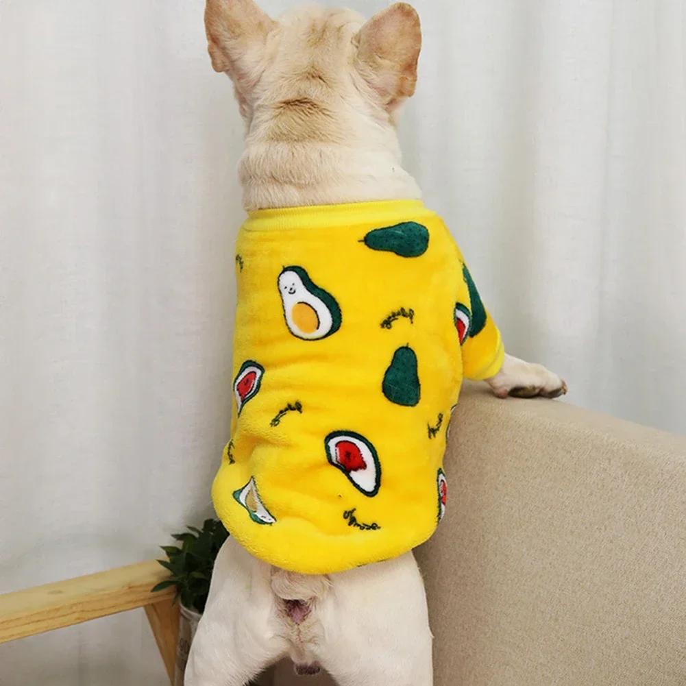 Autumn Winter Warm Puppy Fleece Clothes for Small Dogs Cats Soft Cozy Sweatshirts Chihuahua Spring Costume Yorkshire Pug Jacket