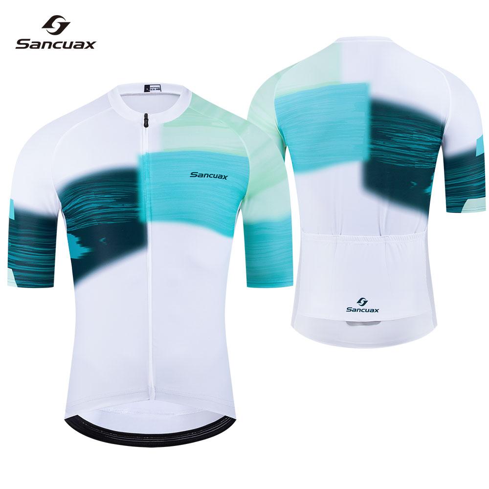 Cycling Jersey Set Bicycle Short-Sleeved Shorts Suits for Men Breathable Road Biking MTB Cycling Clothing with Pockets