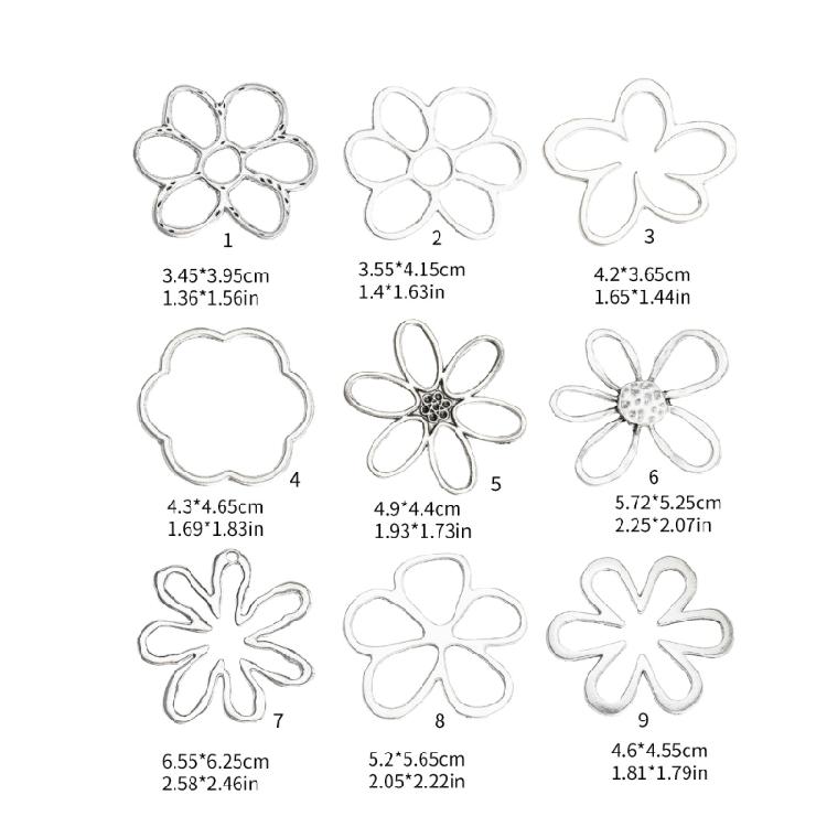 Elegant Irregular Flower Choker Necklace for Women Hollow Out Flower Beads