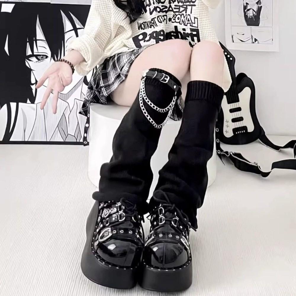 Knitted Long Socks Cold Proof Foot Warmer Sock New Leg Warmers  Women