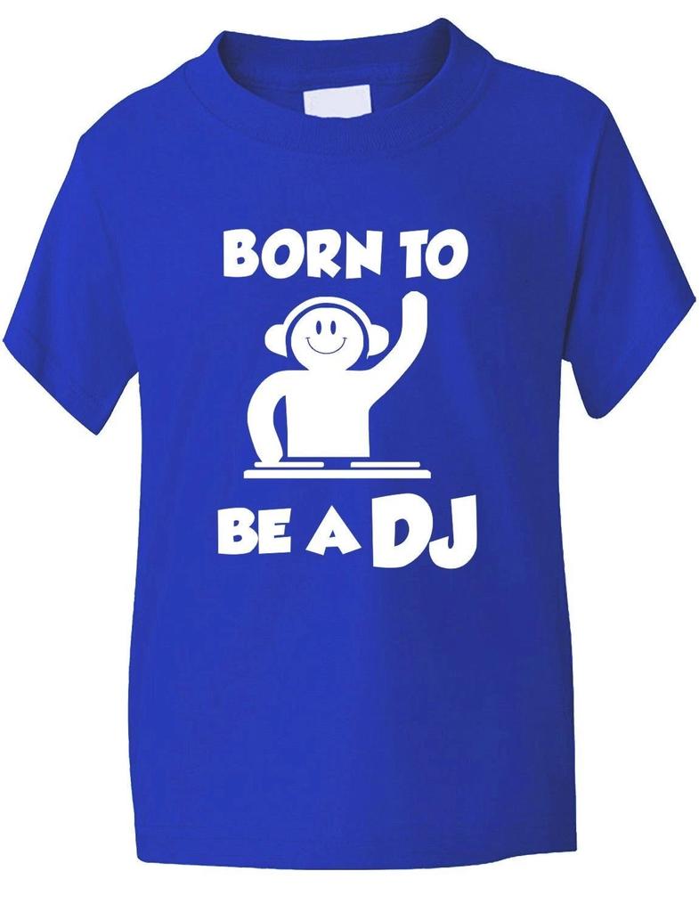 Born To Be A DJ Funny Kids Boys Girls T-Shirt Birthday Gift Age 1-13