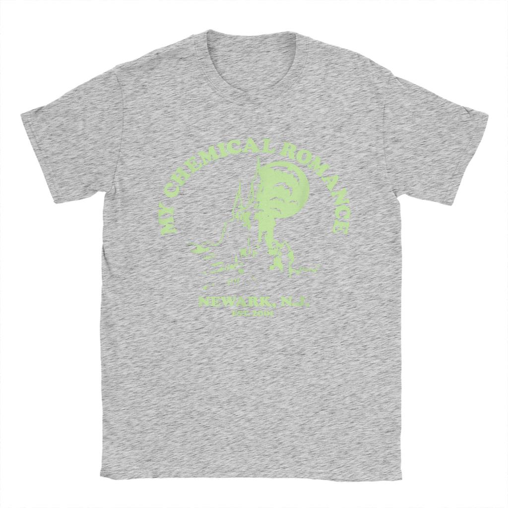 My Chemical Romance Haunted Castle Katoenen T-shirt Voor Mannen Zomer T-shirts Ronde Hals Mode T-shirt Grote Maten Groothandel Tops