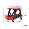 Car Detailing Stool Chair with Storage Holder Auto Workshop Bench Wheels Roller Creeper Seat Roller Mechanics Seat for Equipment
