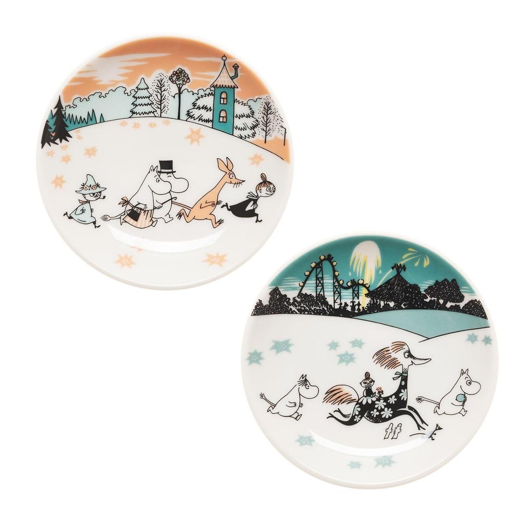 Moomin Arabia Mini Set of Moomin Moomin 1077472 [Officially Imported] Plates, 10.5cm, 2, Valley, Tableware, Arabia,